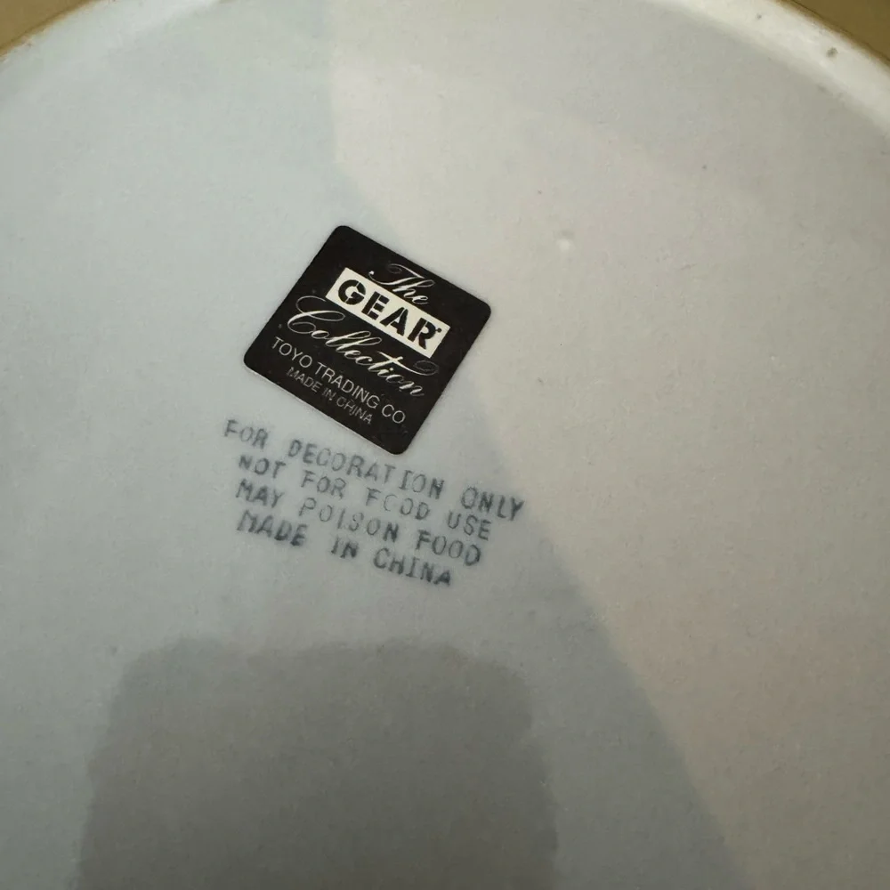 Decorative Plate with Cow Design